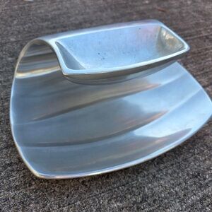 Nambe Nambé MT0739 Drift ChipDip Set Wei Young 2014 Metal Alloy Modern Serveware